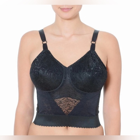 💋 RAGO Longline Wireless Expandable Cup Bra Retro Vintage Madmen - Picture 3 of 8